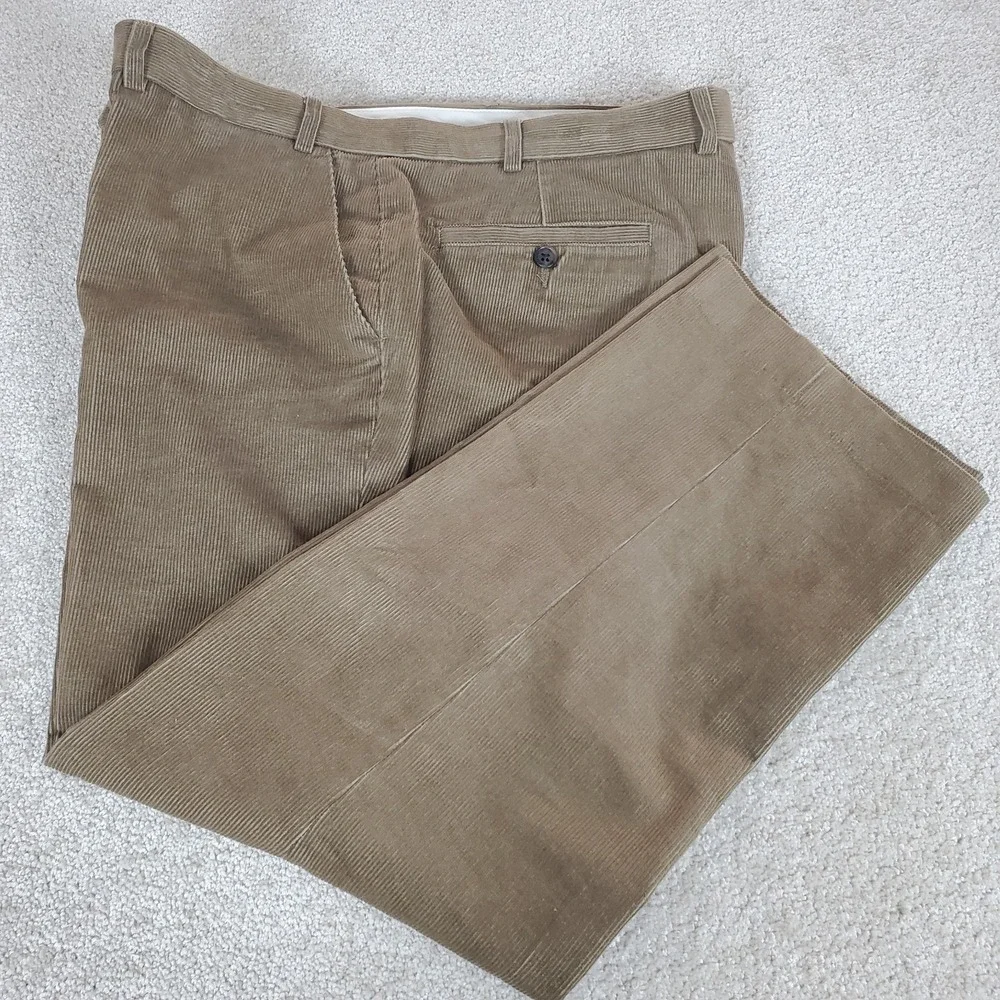 Lauren Ralph Lauren Men's Tan Corduroy Pants Tagged 38X29 Actually Measure 39X29